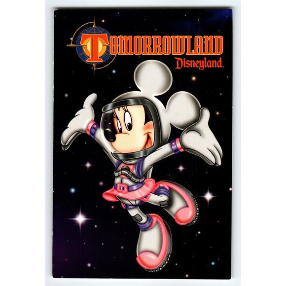 Disneyland Tomorrowland Minnie Mouse Space Suit 1998 Postcard - Picture 1 of 2